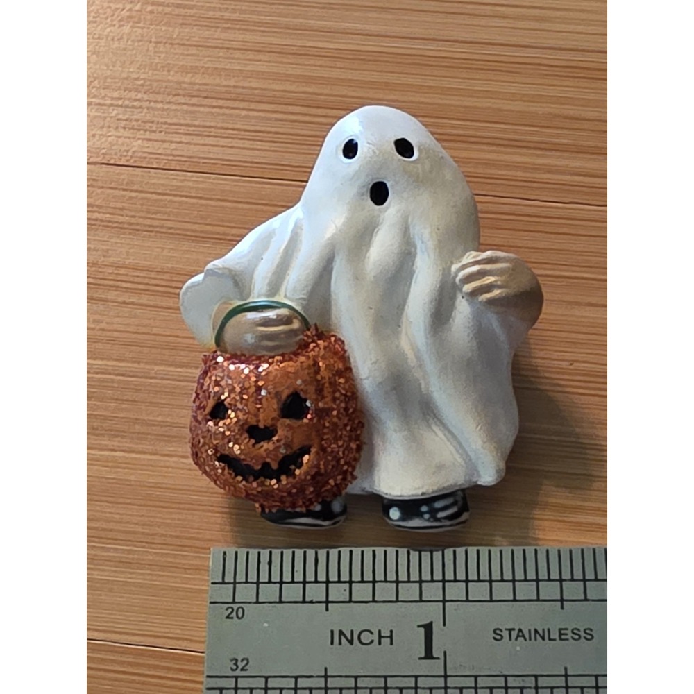 Halloween Lapel Pin Halloween Ghost Fun World Trick Or Treat S Lehman Glitter